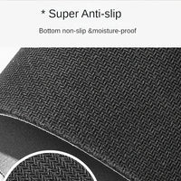 Tapis de Cuisine en L Diatomite Antidérapant, Bordure Noire, Marron ou Grise