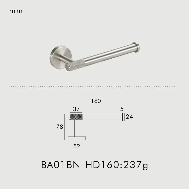 Accessoires Salle de Bain Laiton Noir, Doré, Argent ou Vieilli à la Pièce, 4 Articles