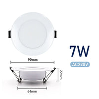 Spot LED Encastrable Cuisine Rond Blanc sans Transformateur, 3 à 15 W