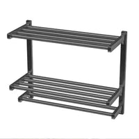 Porte-Serviette Mural Pliable Inox 50 cm