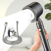 Pommeau de Douche 5 Modes Filtrant Panneau Inox