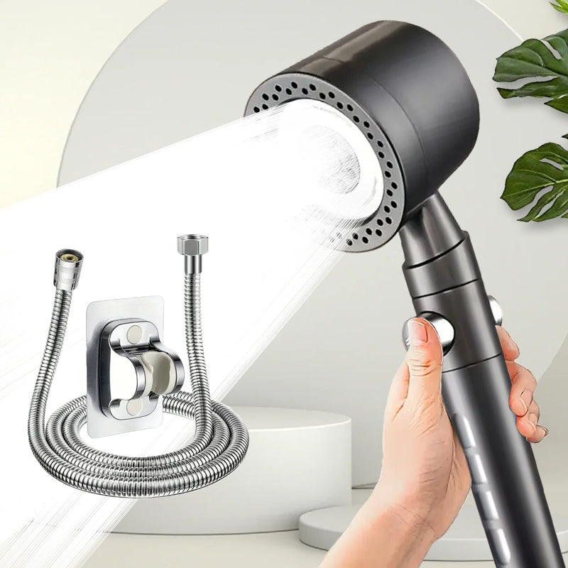 Pommeau de Douche 5 Modes Filtrant Panneau Inox