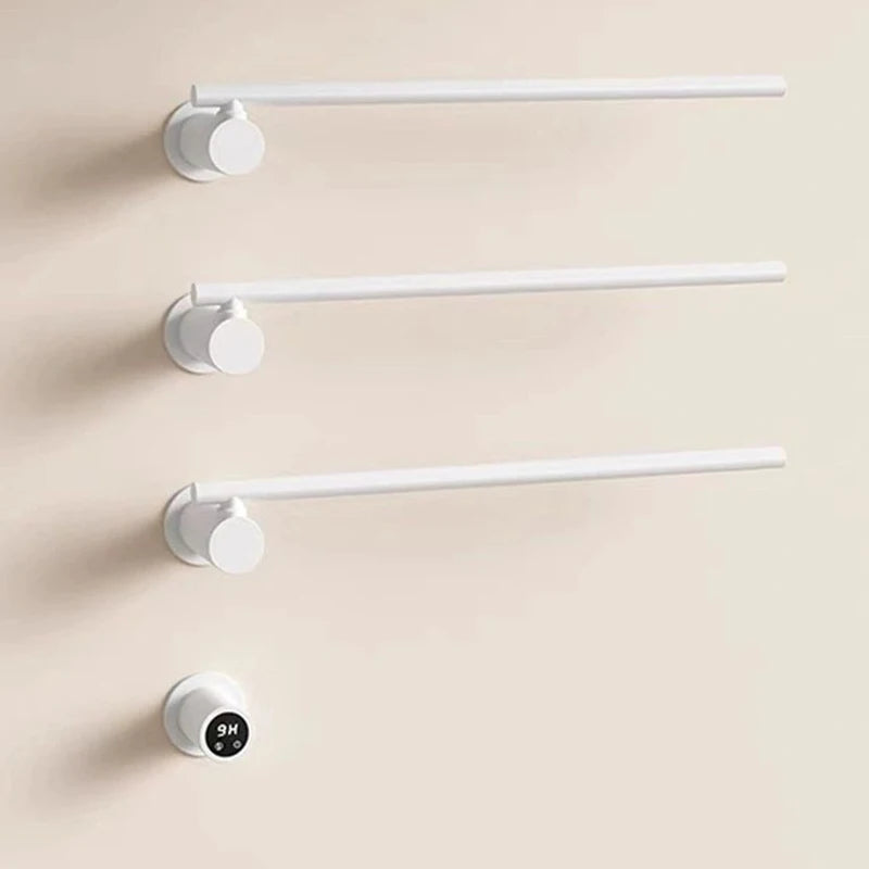 Sèche-Serviette Électrique Encastré 3 ou 4 Barres Rotatives Inox 50 cm