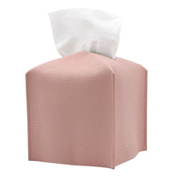 Boîte à Mouchoirs Housse en Simili Cuir, Carrée ou Rectangulaire, 6 Coloris