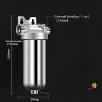 Préfiltre à Sédiments Inox 304 Toute la Maison, Tamis 40 Microns