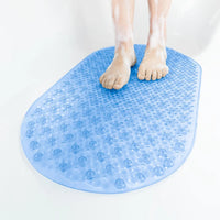 Tapis de Douche Ovale à Bulles Ventouses Anti-Moisissure
