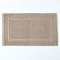 Tapis de Bain Coton Absorbant 45 x 75 cm, Motif Chevrons ou Cadre