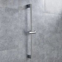 Barre de Douche Coulissante Murale Inox Noir Chromé Blanc Gris