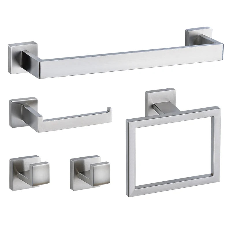 Ensemble Accessoires Salle de Bain Inox Multi-Finitions