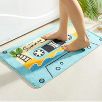 Tapis de Bain Cassette Rétro Antidérapant en Microfibre, 6 Motifs, 40 x 60 à 80 x 120 cm