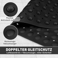 Tapis de Douche d'Angle Antidérapant à Ventouses 53 x 53 cm