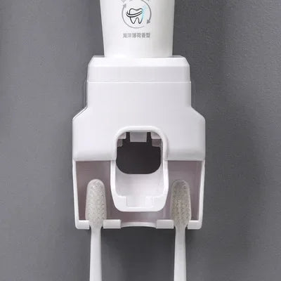 Distributeur de Dentifrice Automatique Mural Sans Perçage, Rose, Blanc ou Bleu