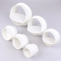 Clapet Anti-Retour Hotte et Ventilation, PVC Blanc, 80 à 200 mm