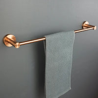 Ensemble d'Accessoires de Salle de Bain Or Rose Brossé Inox