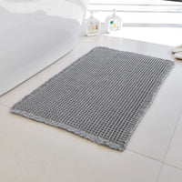 Tapis de Bain Antidérapant Absorbant à Franges