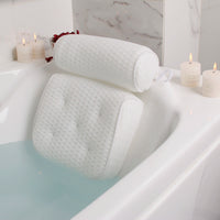 Oreiller de Baignoire Maille d'Air Ventouses Antidérapantes