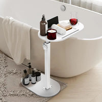 Plateau de Baignoire sur Pied en Bambou à Hauteur Réglable