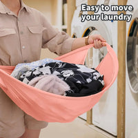 Panier à Linge Sale Pliable en Tissu Oxford, Ovale 66 cm