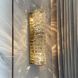 Applique Murale LED Cristal Doré ou Argent, 3 Teintes, 26 ou 46 cm