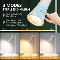 Lampe de Table LED Rechargeable USB à la Pièce, 3 Modèles