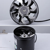 Ventilateur de Conduit Axial Noir 15 cm, 600 m³/h, Cuisine et WC