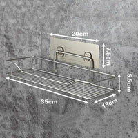 Étagère de Douche Inox Sans Perçage Autocollante 25, 30 ou 35 cm