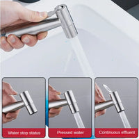 Douchette WC Inox Kit Flexible et Support