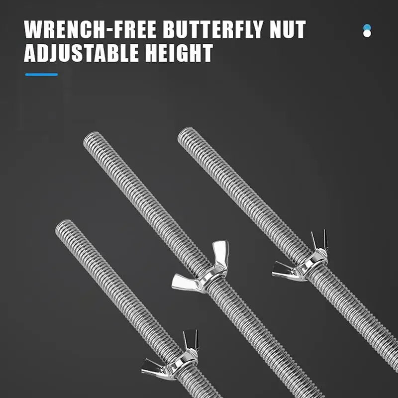 Support de Vasque Sous Plan Réglable en Inox, 29 à 78 cm