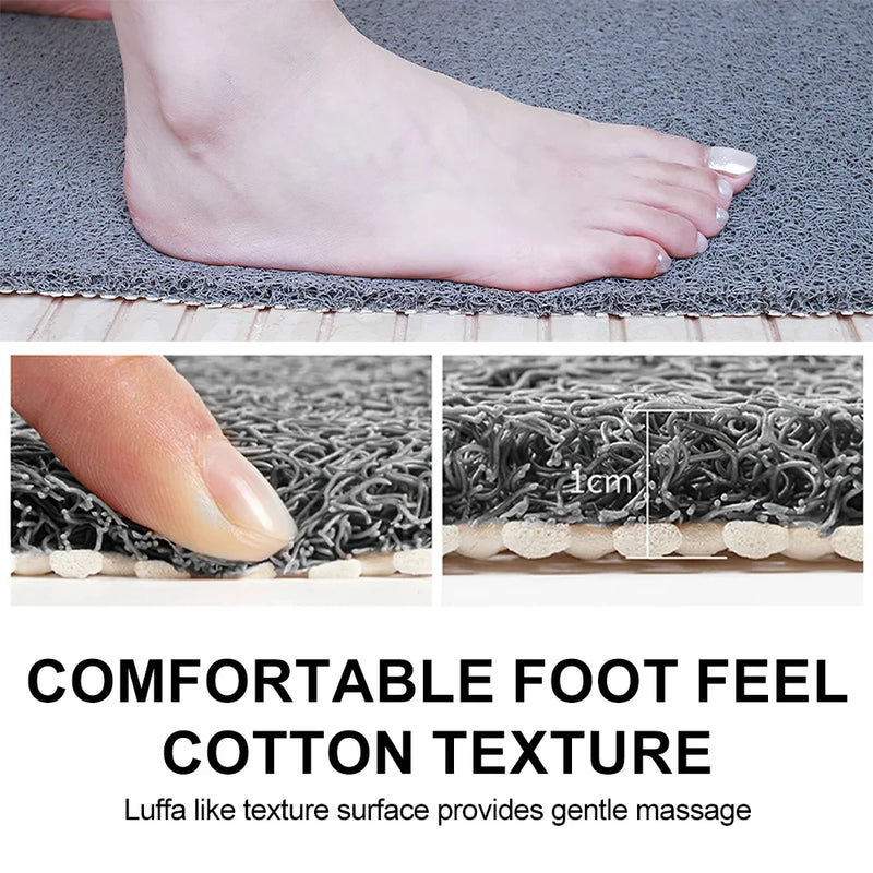 Tapis de Douche Antidérapant Texture Massante 50 x 80 cm
