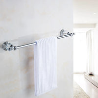 Porte-Serviette Mural Inox Chromé Longueur Réglable