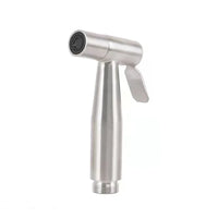 Douchette WC Inox Noire ou Brossée avec Flexible Spiralé 1,5 m