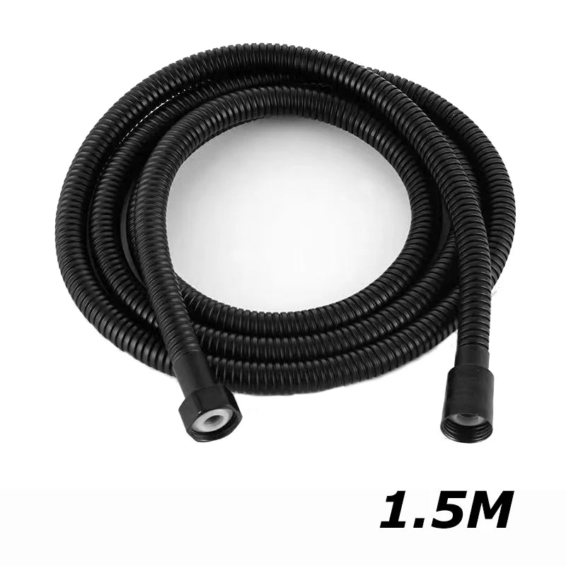 Flexible de Douche Inox 304 Argent ou Noir 150 ou 200 cm