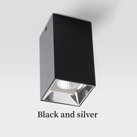 Spot LED en Saillie Cuisine Carré Anti-Éblouissement, 7 à 24 W, Noir ou Blanc