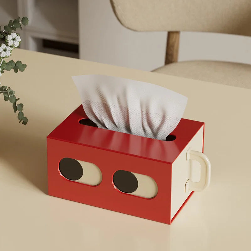 Boîte à Mouchoirs Design Yeux Ludiques Rectangulaire 18 x 12 cm