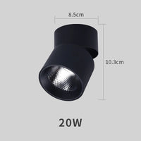 Spot Salle de Bain Orientable Pliable en Saillie
