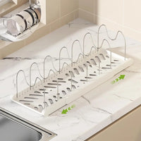 Range-Couvercle Extensible Inox pour Casseroles et Poêles, 34,5 à 56,5 cm