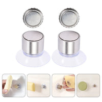 Porte-Savon Magnétique à Ventouse en Inox, Lot de 2 Sans Perçage