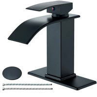 Mitigeur Lavabo Cascade Monotrou Inox 304, 7 Finitions, Modèle Bas ou Haut