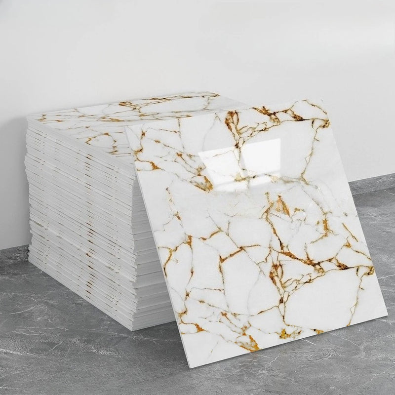 Panneau Mural Adhésif Effet Marbre Imperméable PVC