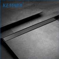 Caniveau de Douche Linéaire Inox Noir Mat, 60 ou 90 cm