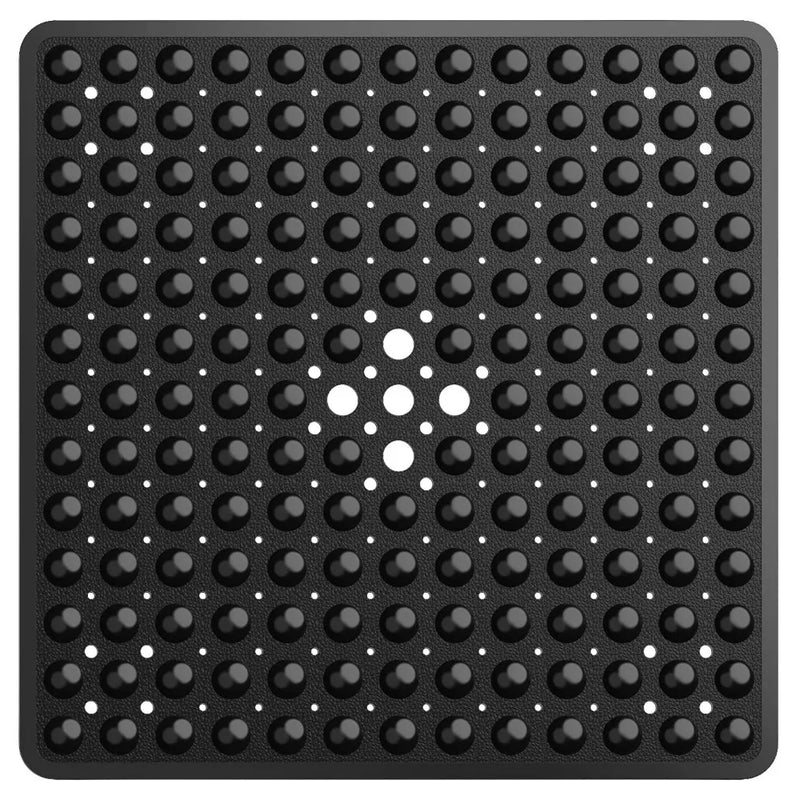 Tapis de Douche Antidérapant Carré à Ventouses 53 x 53 cm