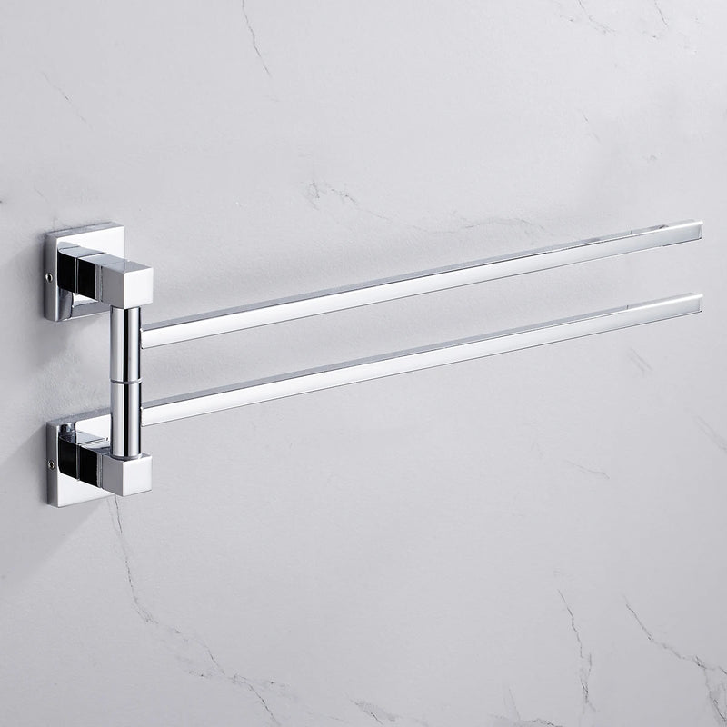 Porte-Serviette Pivotant Chromé en Inox, 2, 3 ou 4 Bras