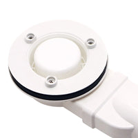 Bonde de Douche Extra Plate Sortie Latérale 90 mm Blanc