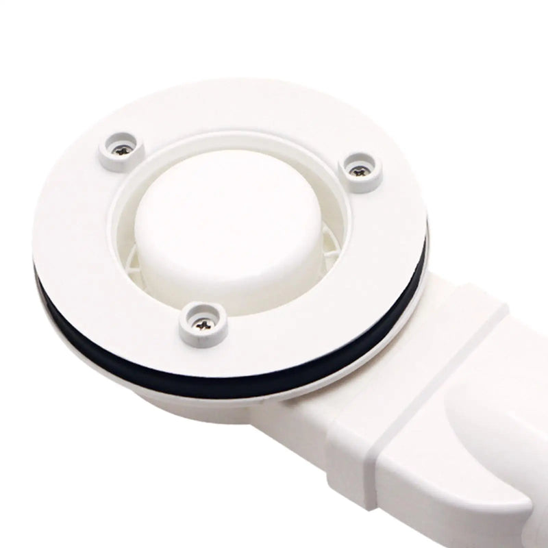 Bonde de Douche Extra Plate Sortie Latérale 90 mm Blanc
