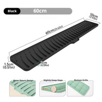 Tapis Égouttoir Silicone pour Évier à Pente Douce, 42 ou 60 cm