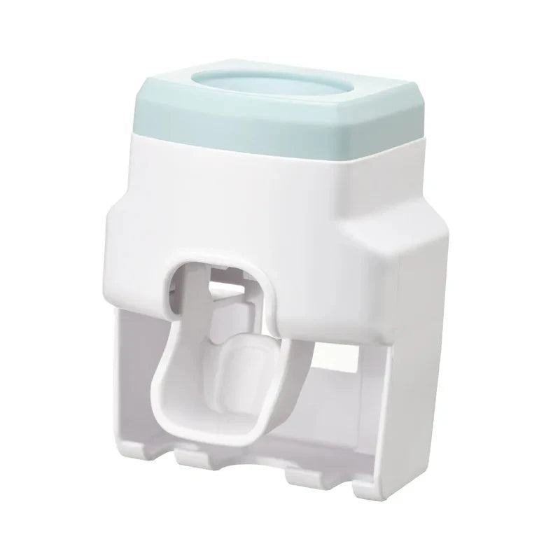 Distributeur de Dentifrice Mural Automatique avec Porte-Brosses, 4 Coloris, 7,5 x 10 cm