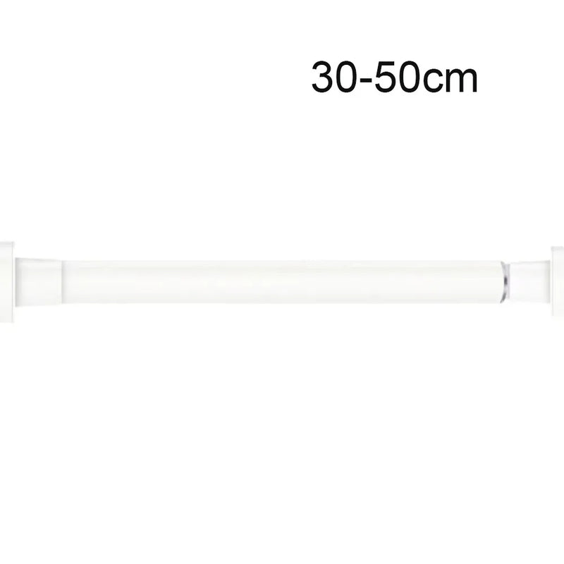 Barre de Douche Télescopique Sans Perçage, Blanc ou Noir, 30 à 80 cm
