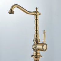 Mitigeur Lavabo Bronze Haut Trou Unique