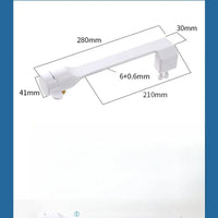 Bidet WC Non Électrique Double Buse à Molette Blanc, 28 cm