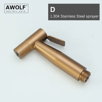 Douchette WC Shattaf Inox et Laiton Multi-Finitions